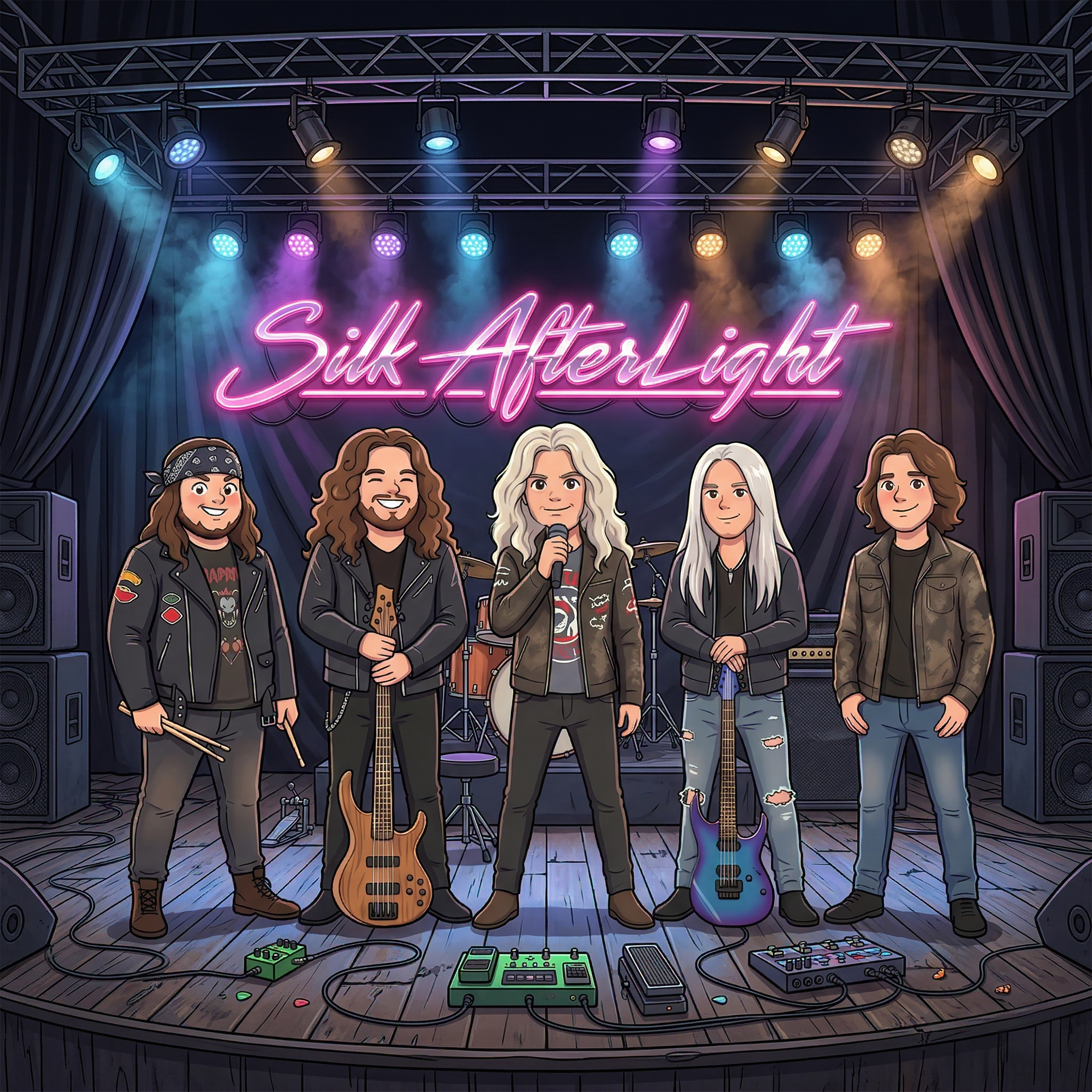 Silk AfterLight — logo ufficiale della band rock